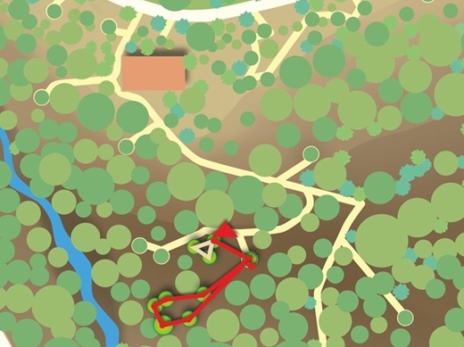 skypark Parcours Rot, Kinder und Familien, Schwieigkeitsgrad 3 (6 ist der höchste Schwierigkeitsgrad)